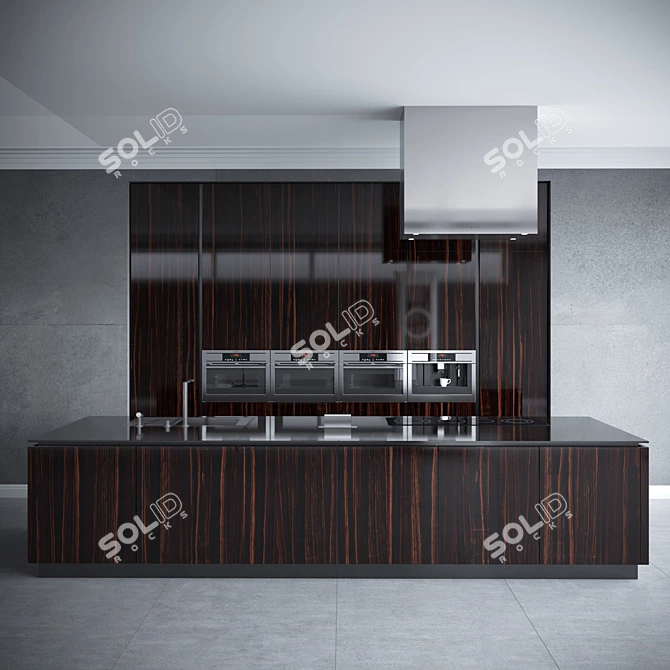 Art Deco Kitchen Set - Soul Wood 3D model image 2