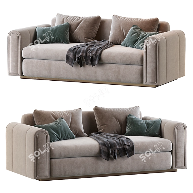 Luxurious Ludovica Mascheroni Sofa 3D model image 1