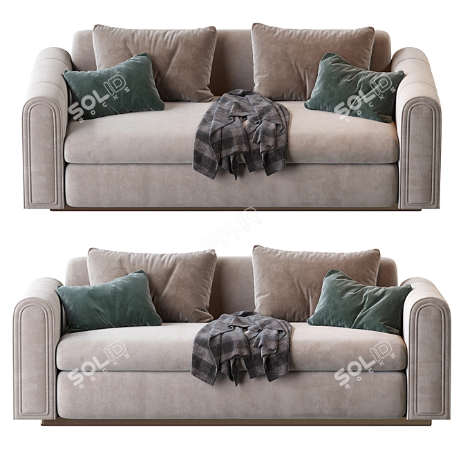 Luxurious Ludovica Mascheroni Sofa 3D model image 2