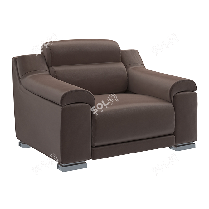 Elegant Allison Sofa: Timelessly Stylish 3D model image 1