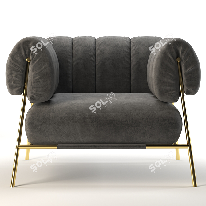 Tirella Swatch-Inspired Armchair 3D model image 1