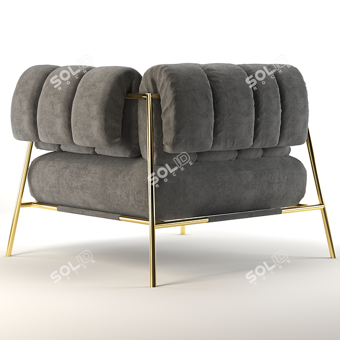 Tirella Swatch-Inspired Armchair 3D model image 3