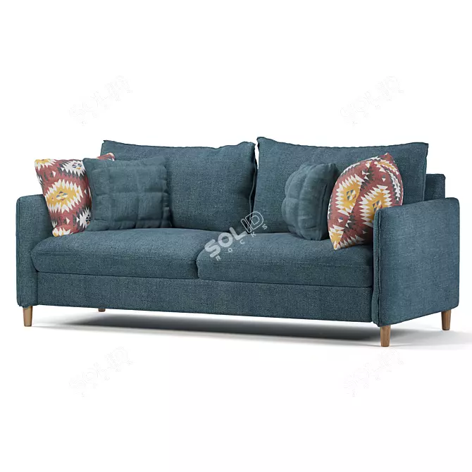 Nordic Elegance Sofa 3D model image 2