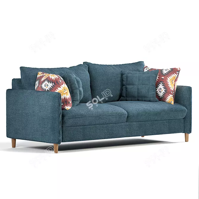 Nordic Elegance Sofa 3D model image 3