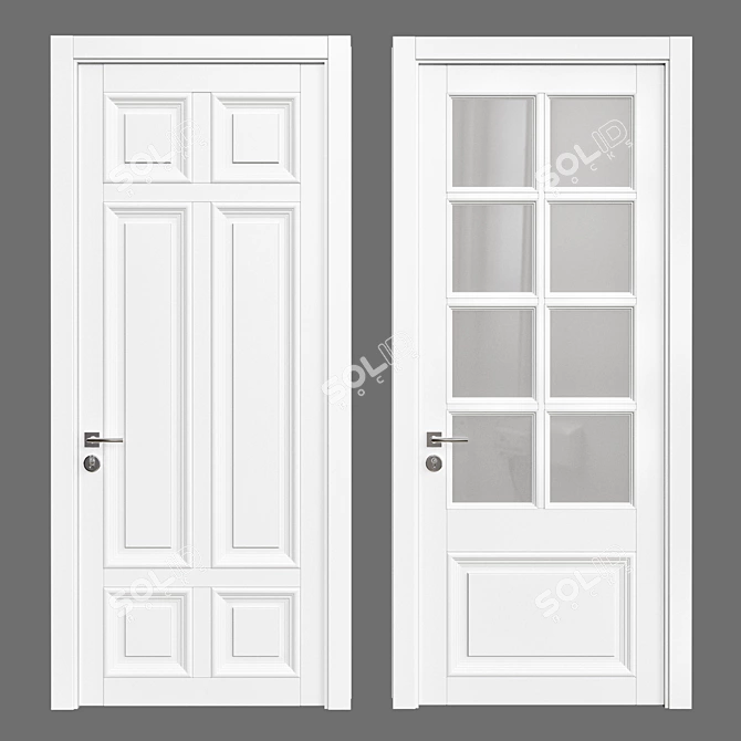 Elegant Entryway Solution - Door 32 3D model image 1