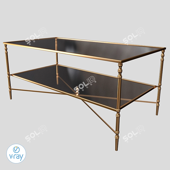 Caila Storage Coffee Table 3D model image 2