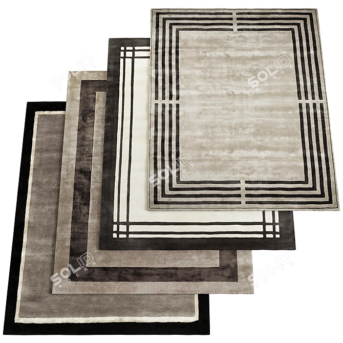 Luxury Dimensional Carpet, 200cmx300cm 3D model image 1