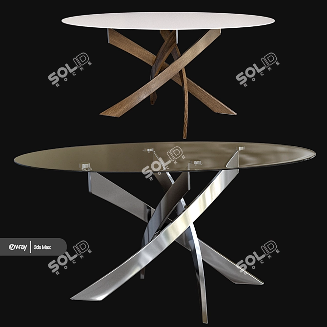 Modern Orren Ellis Coffee Table 3D model image 1