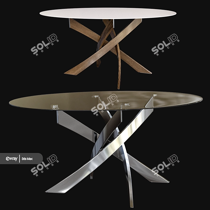 Modern Orren Ellis Coffee Table 3D model image 2