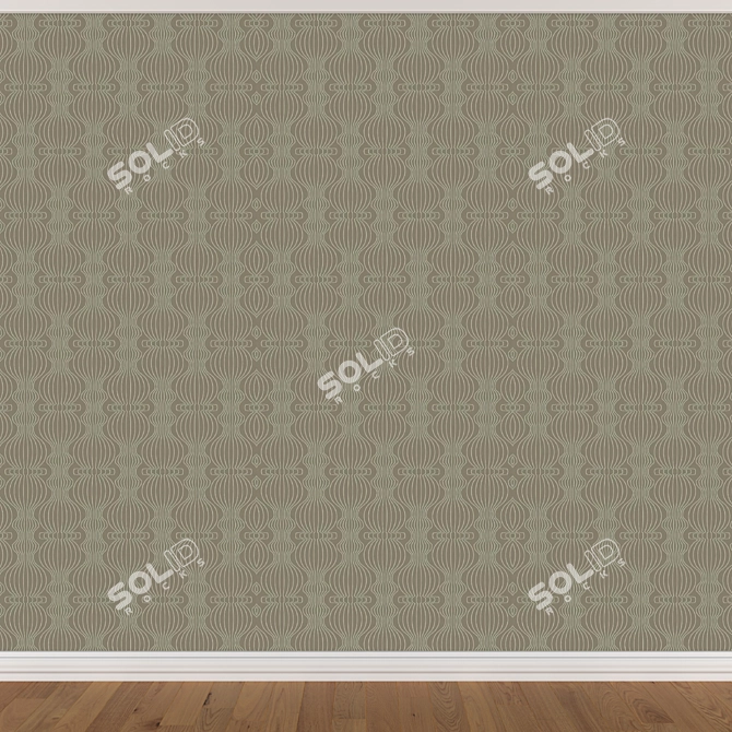 Seamless Wallpaper Set - 3 Colors 3D model image 2