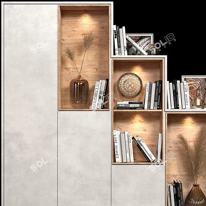 Elegant Storage Solution: Decorative Wardrobe 3D model image 3