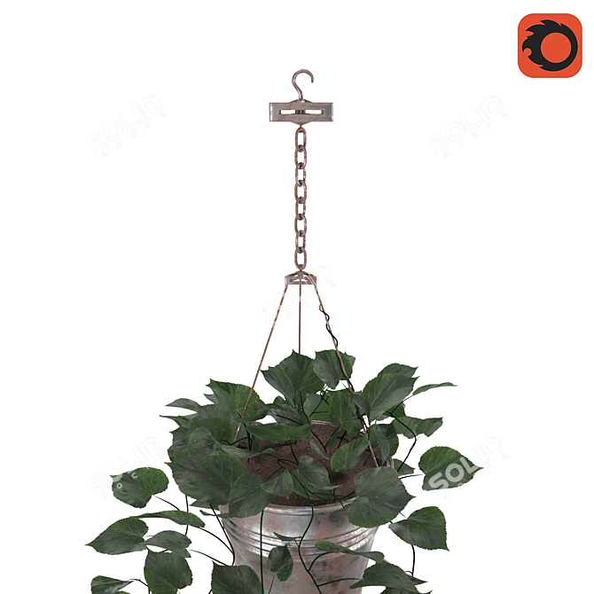 Elegant Floral Decor Set 3D model image 4