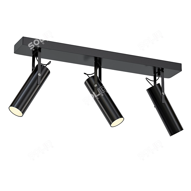 LUMINEX Implode Black Spotlight 3D model image 1