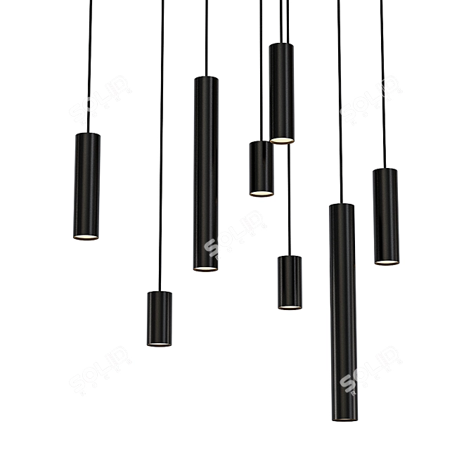 Tubus Pendant Light System 3D model image 1
