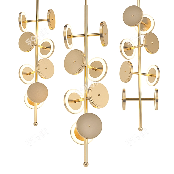 Elegant Royer Chandelier 3D model image 1