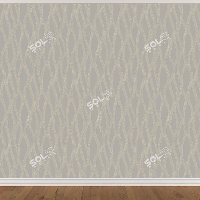 Seamless Wallpaper Set 1138 (3 colors) 3D model image 3