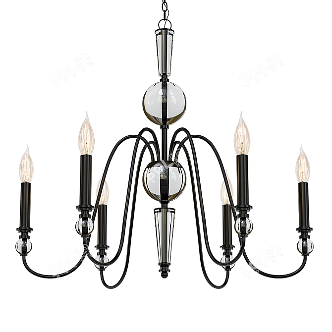 Striking 732067.7 Pendant Light 3D model image 1