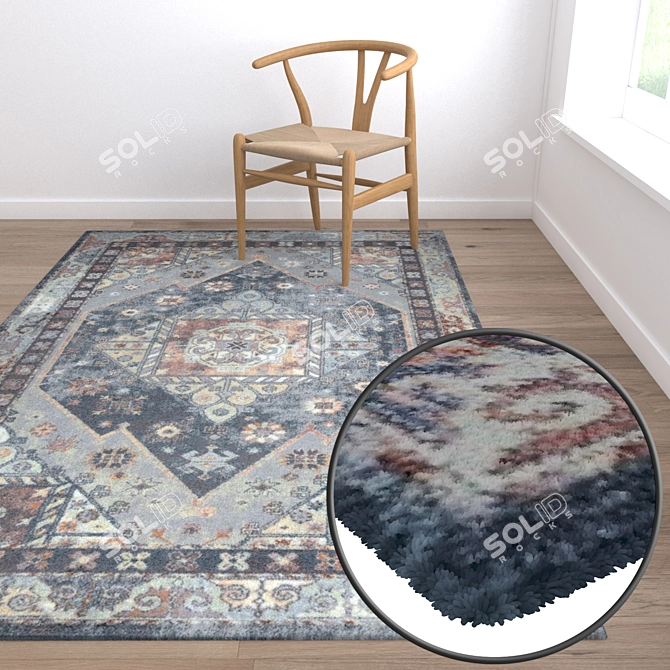 Luxury Carpet Set | High-Quality Textures 3D model image 5