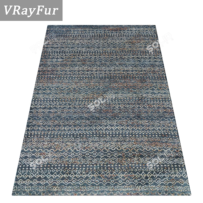 High-Quality Carpet Set 3D model image 2