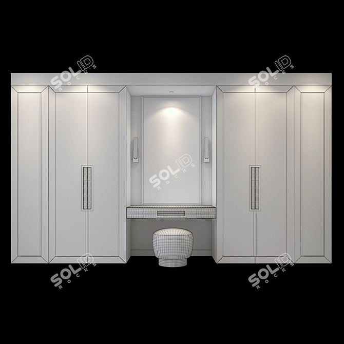 Glam Reflections Dressing Room 3D model image 2