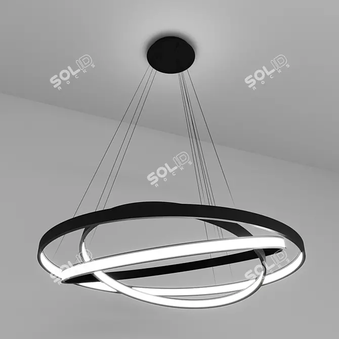 ULIGHT Haloin Pendant Lamp (3 Rings) 3D model image 2