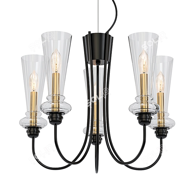 Evoluce Rammo SLE112403-05 Pendant Chandelier 3D model image 1