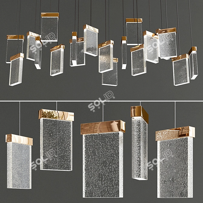 Luxury Baldachin Ceiling Light: GRAND CRU 3D model image 1