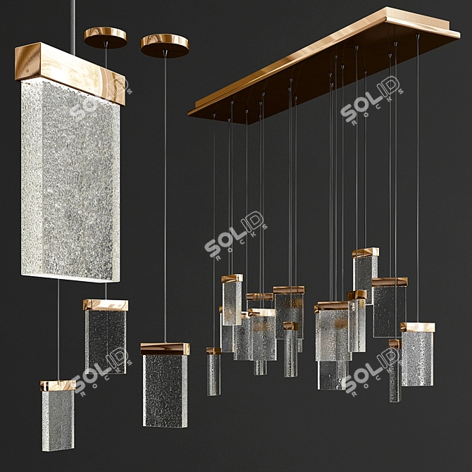 Luxury Baldachin Ceiling Light: GRAND CRU 3D model image 3