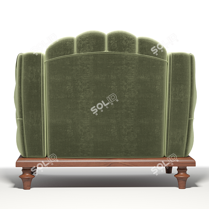 Luxurious Chesterfield Brighton Sofa 3D model image 5