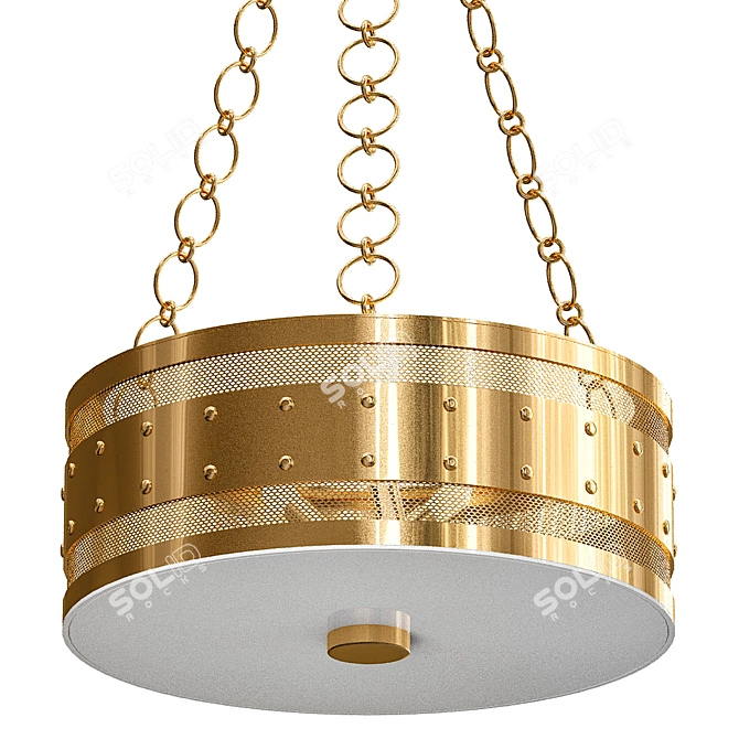 Elegant Gaines Pendant Light 3D model image 1