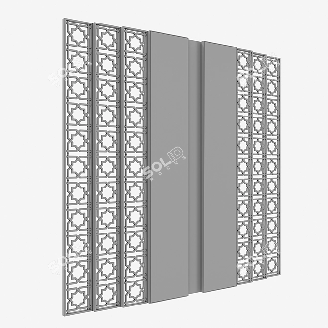 Elegant Dividing Screen 3D model image 5