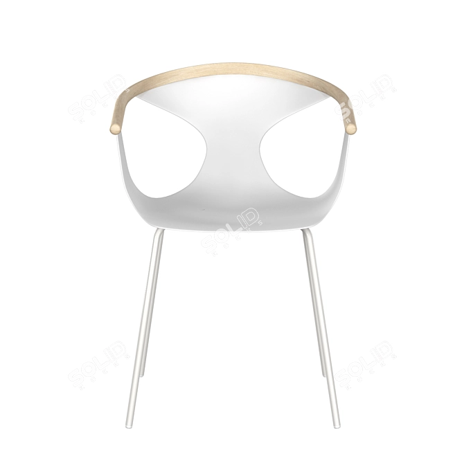 Pedrali Fox 3726: Stylish Armchair 3D model image 2