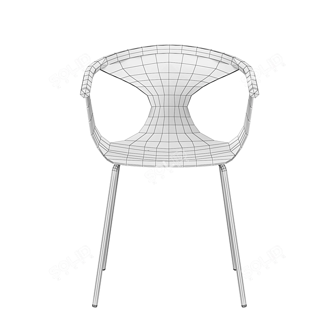 Pedrali Fox 3726: Stylish Armchair 3D model image 5