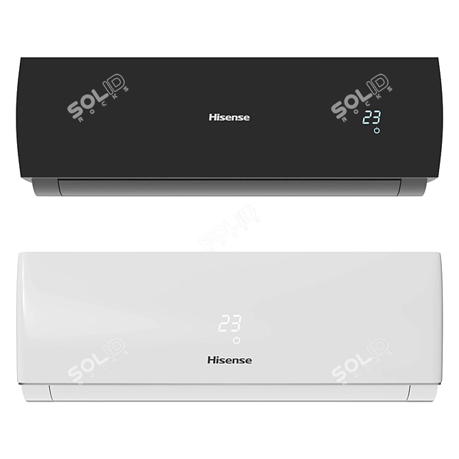 High-Performance Hisense Air Conditioners 3D model image 2