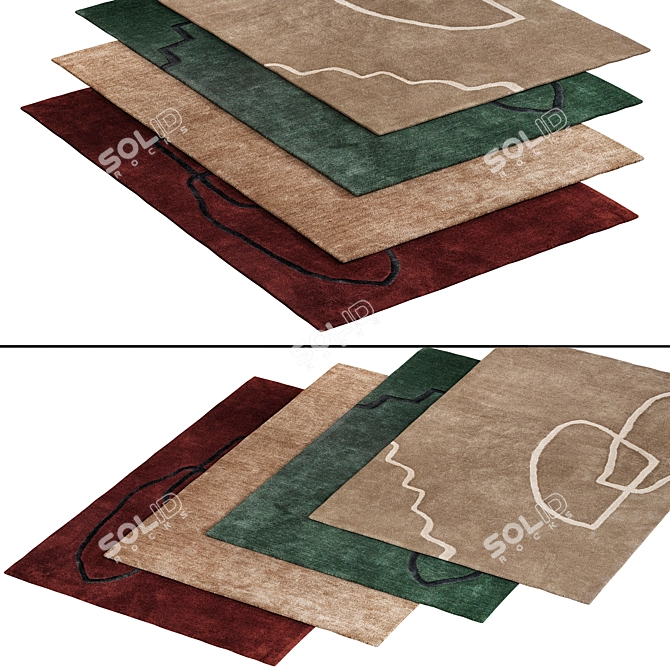 Elegant 126 Carpet, 200x300cm 3D model image 2