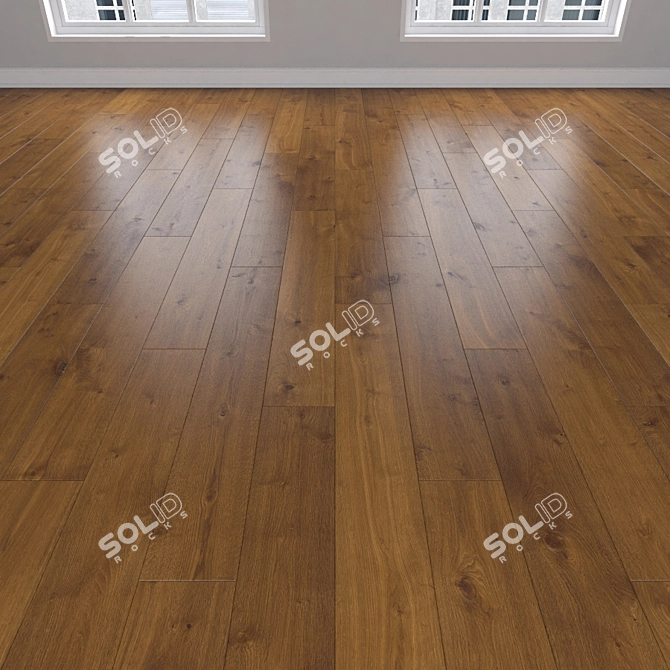 Versatile Parquet Oak: Herringbone, Linear & Chevron 3D model image 2