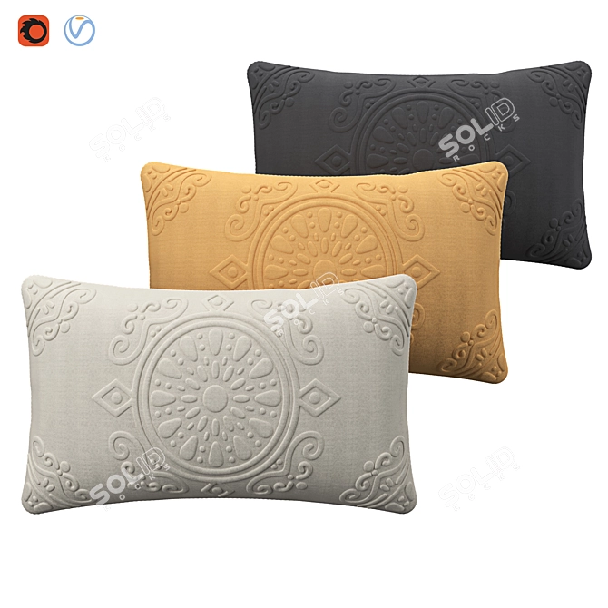 Cozy Cushions - V-Ray/Corona Materials (180K Polys, 2K Textures) 3D model image 1