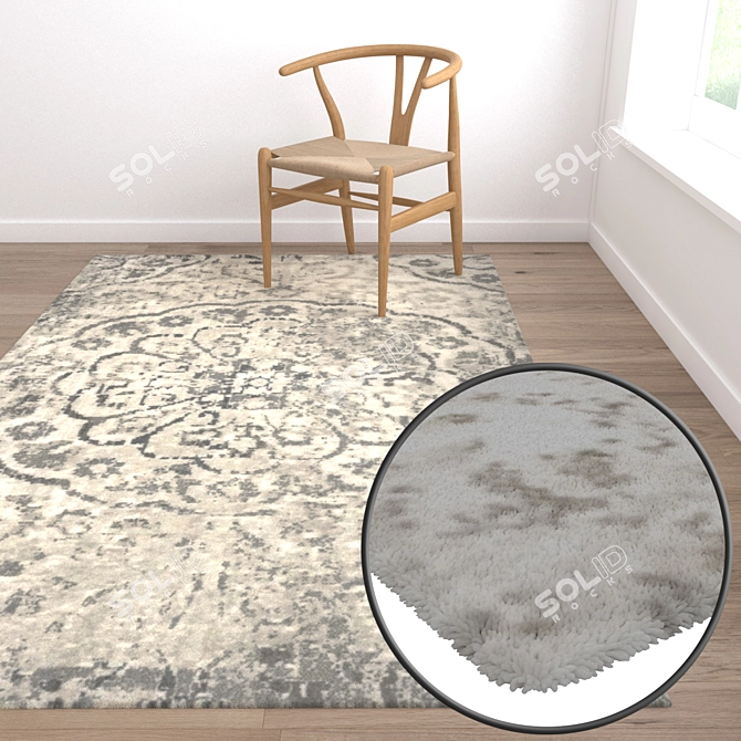 High-Quality Carpet Set 3D model image 5