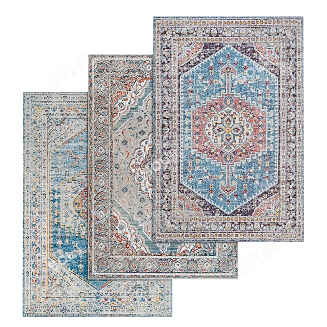 Versatile High-Quality Carpet Set 3D model image 1