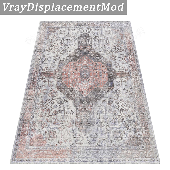 Luxury Texture Carpets Set 3D model image 3