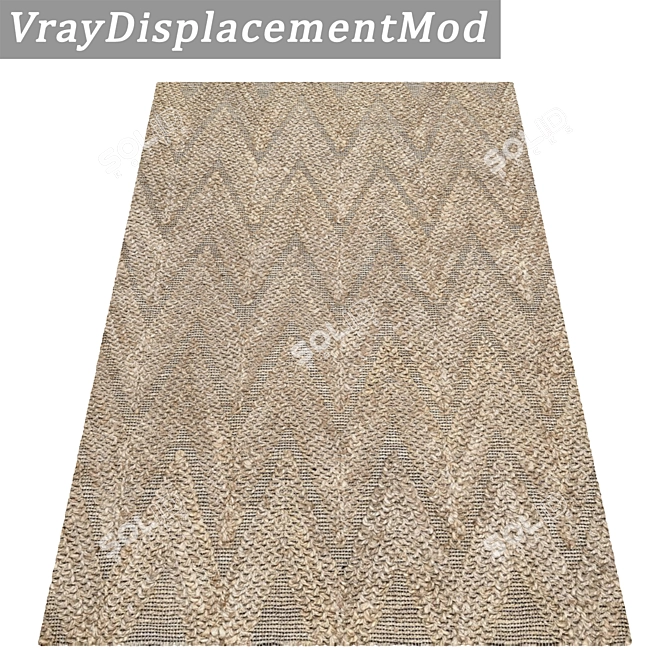 Luxury Rug Collection: 3 High-Quality Carpets Set 3D model image 3