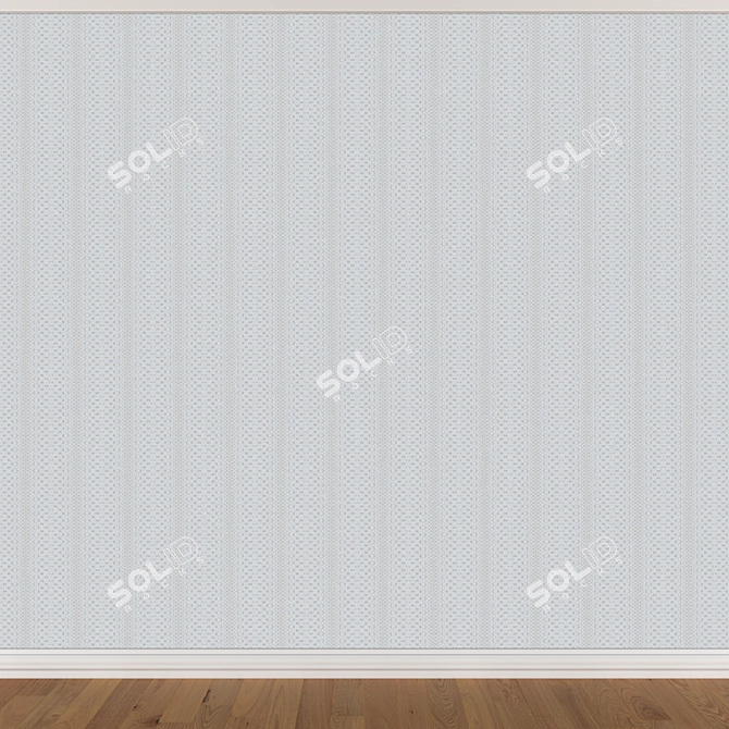 Seamless Wallpaper Set: 3 Colors - 3D Models & Textures 3D model image 2