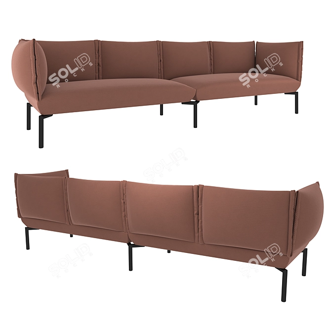 Sancal CLICK | Soft Armrest Sofa 3D model image 2