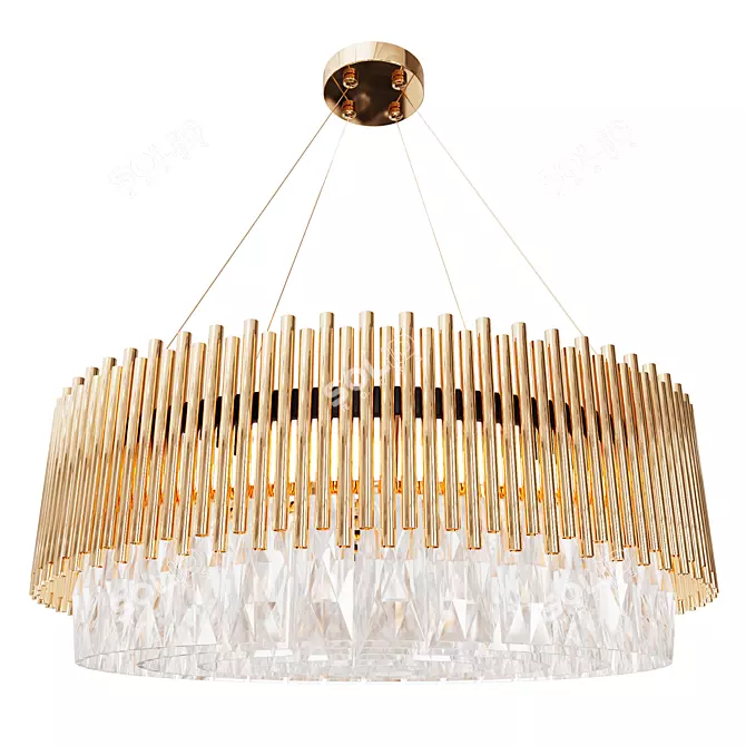 Crystal Brilliance Chandelier 3D model image 1