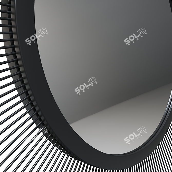 Wire Sun Mirror - Sleek Modern Design 3D model image 4