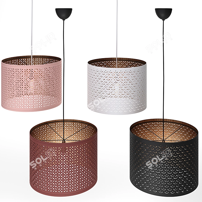 Ikea Nimo Modern Lamp: Variety of Colors 3D model image 1