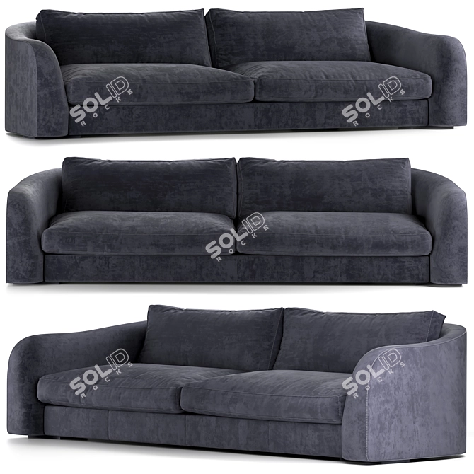 Modern Luxury Simon Sofa by Ulivi 3D model image 1