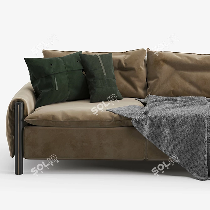 Elon 2015: Stylish Italian Sofa 3D model image 2