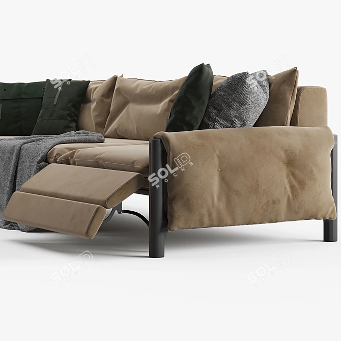 Elon 2015: Stylish Italian Sofa 3D model image 3