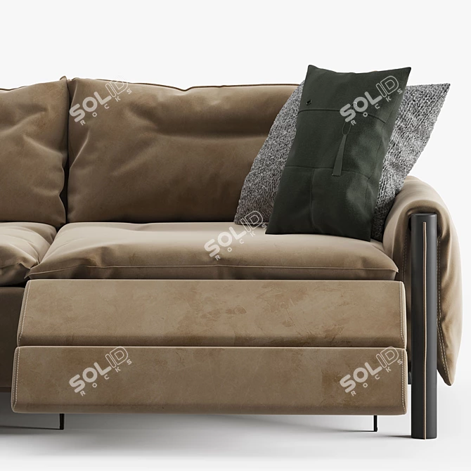 Elon 2015: Stylish Italian Sofa 3D model image 4